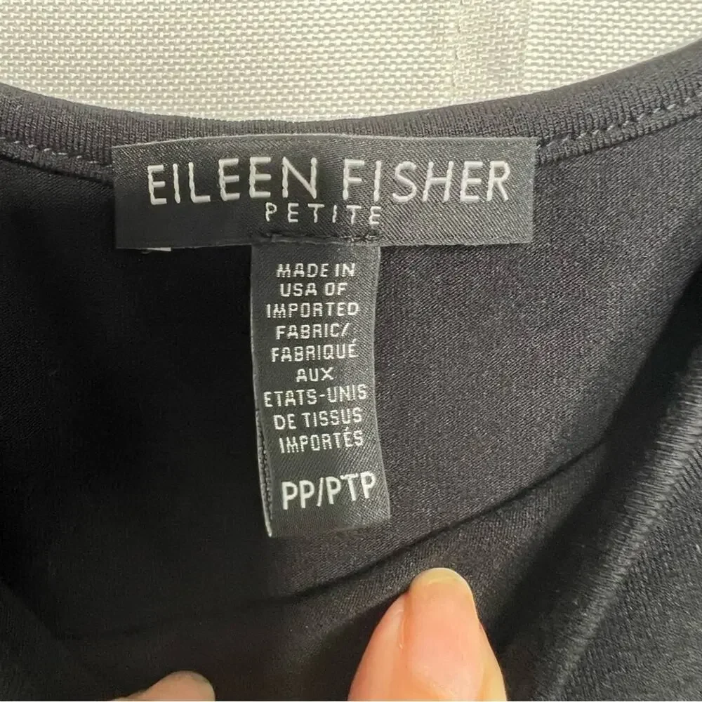 Eileen Fisher Black Tank Top Size Petite